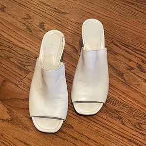 Maryam Nassirzadeh Open Toe Mule, Size 37x White Color
